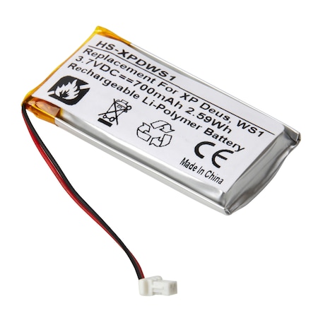 Ultralast Headset Battery, XP Deus WS1, WS2, WS3, WS4, WS5 HS-XPDWS1